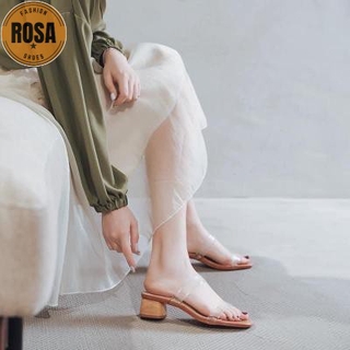 Guốc 2 Quai Trong Gót Bò  CG0398