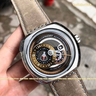 Đồng Hồ Nam [Sevenfriday - Q2/02] - Automatic - Hộp Gỗ, Sách, Thẻ Bảo Hành 2 năm , Khăn, Dây Cao Su Cao Cấp Tặng Kèm