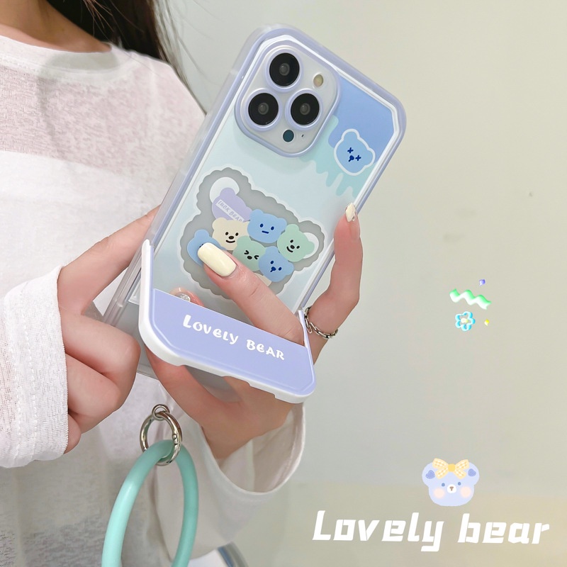 Ốp lưng iphone Ốp Điện Thoại tpu Silicone Kèm Giá Đỡ Ẩn Cho Apple 13Promax iphone12 11Pro xr Dinuo case