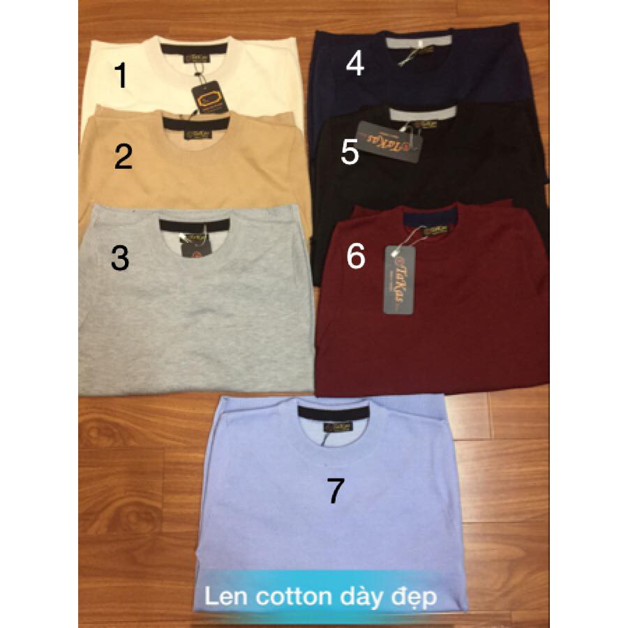 Áo len cotton 1 màu 4 - Áo len nam BITULA