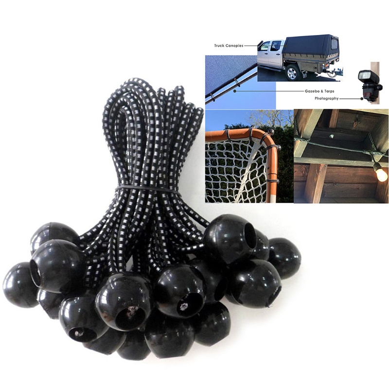 Set 10 Dây Bungee Đàn Hồi Cho Lều Cắm Trại Chuyên Dụng