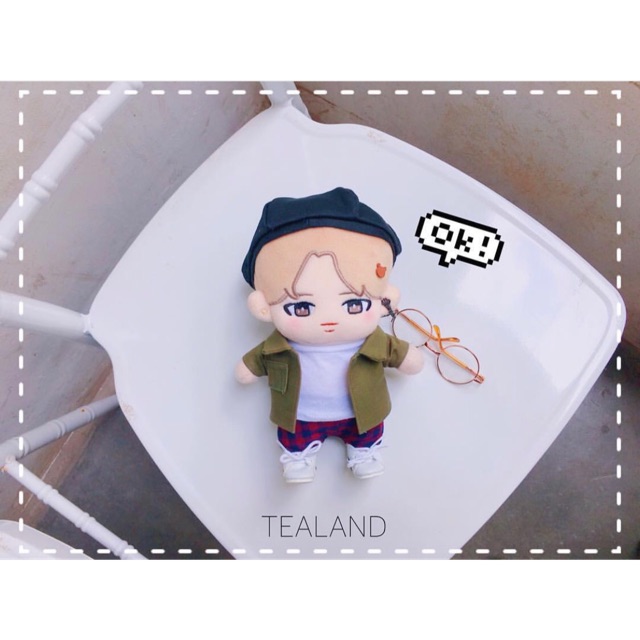 Set đồ cho doll 20 cm (khoác+phông+quần)