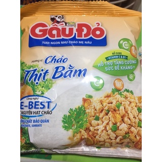 Combo 10 cháo gấu đỏ ăn liền thịt bầm.50g(mẫu mới)