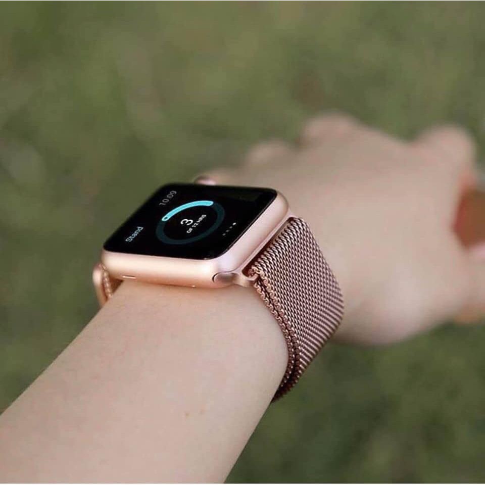 [CHÍNH HÃNG] Dây đeo Apple Watch Milanese thép không gỉ size 38mm-40mm-42mm-44mm (5 màu thời thượng)