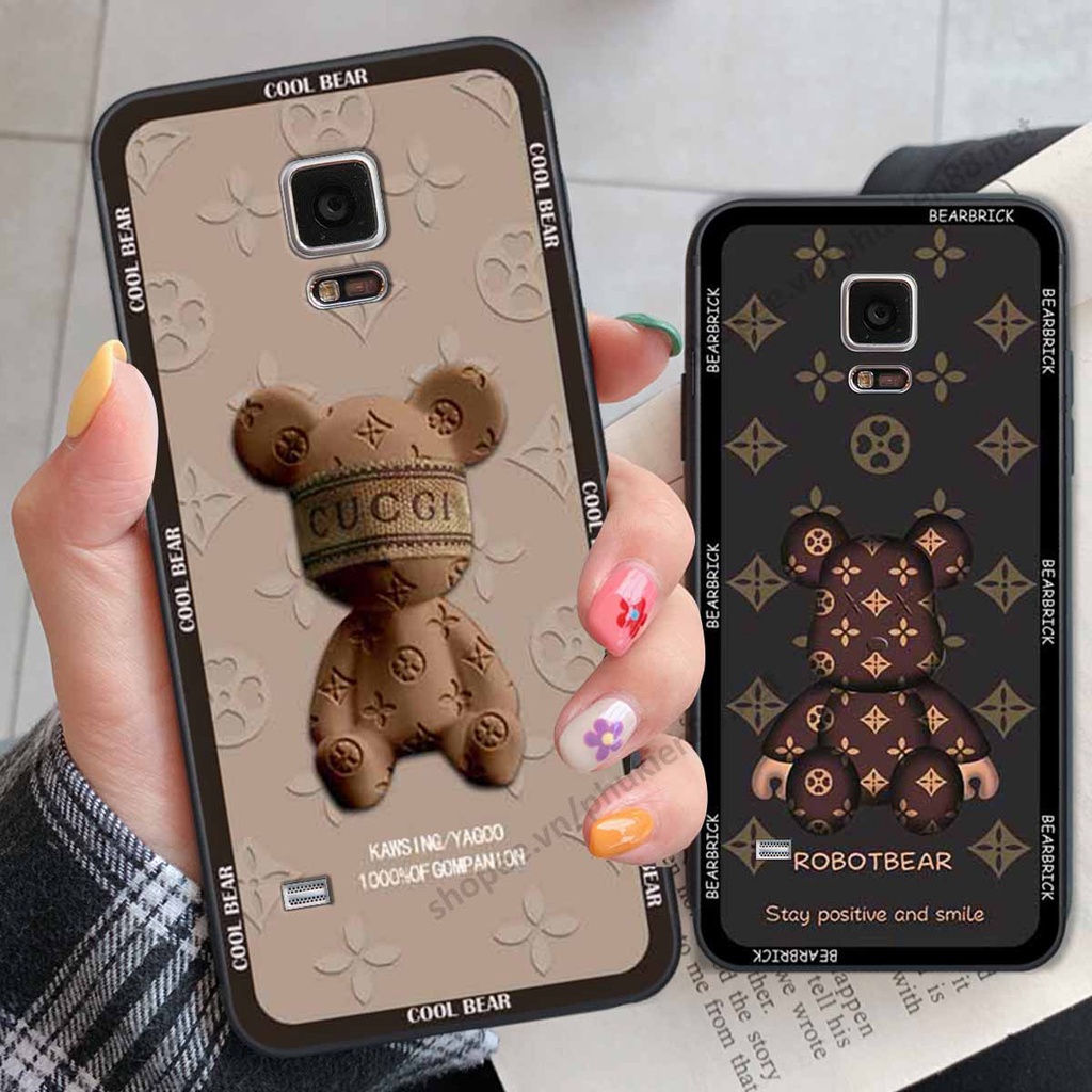 Ốp Samsung Note 4 / Note 5 bear, k@ws thương hiệu phong cách ốp lưng thời trang cao cấp