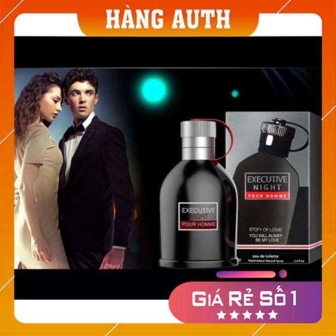 Nước hoa nam 💕𝑭𝒓𝒆𝒆𝒔𝒉𝒊𝒑💕 Nước hoa cao cấp Executive Night Pour Homme phiên bản quốc tế