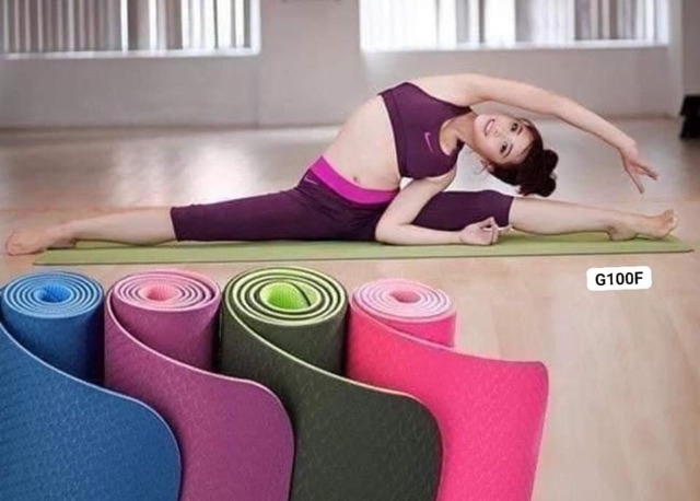 Thảm tập yoga 2 lớp chống trơn trượt kích thước 183 x 61cm