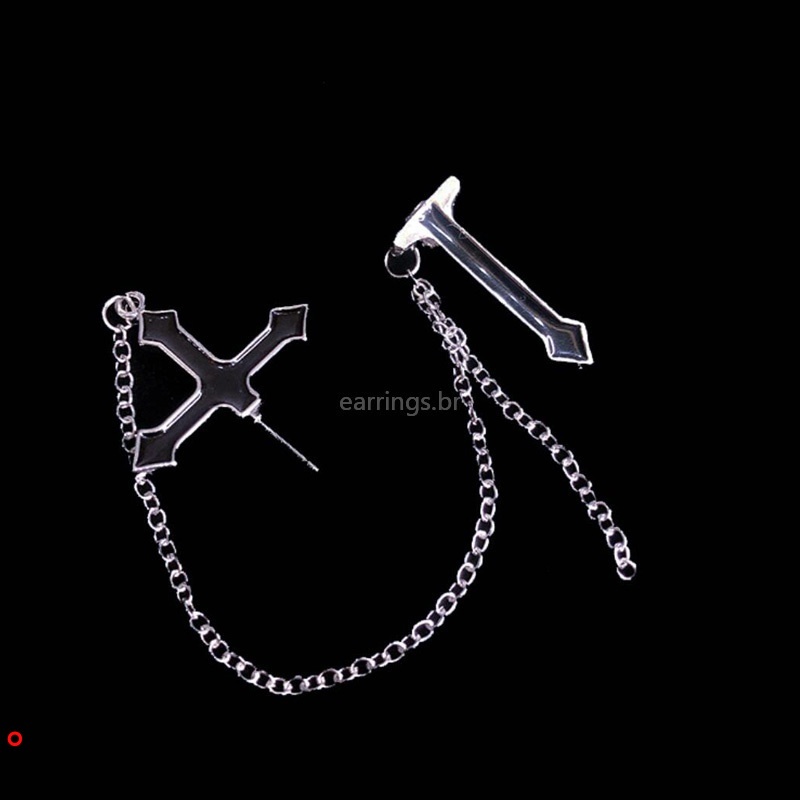 Bông tai hình thánh giá cá tính hợp thời trang cho nữ