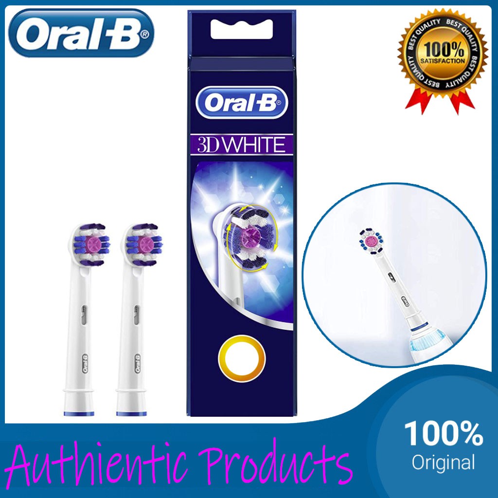 Đầu bàn chải đánh răng điện Oral-B Genuine 3D White Replacement Toothbrush Heads