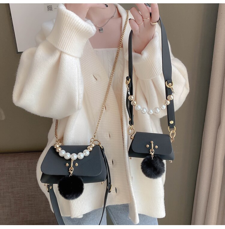 Túi đeo chéo bằng da PU JASMIN NOIR thời trang sang trọng 2021 | BigBuy360 - bigbuy360.vn