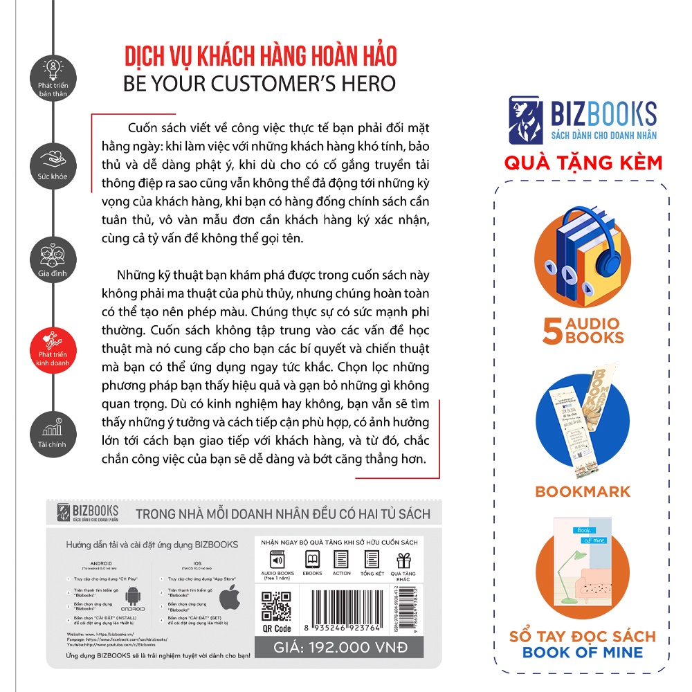 Sách - BIZBOOKS - Dịch Vụ Khách Hàng Hoàn Hảo - 1 BEST SELLER