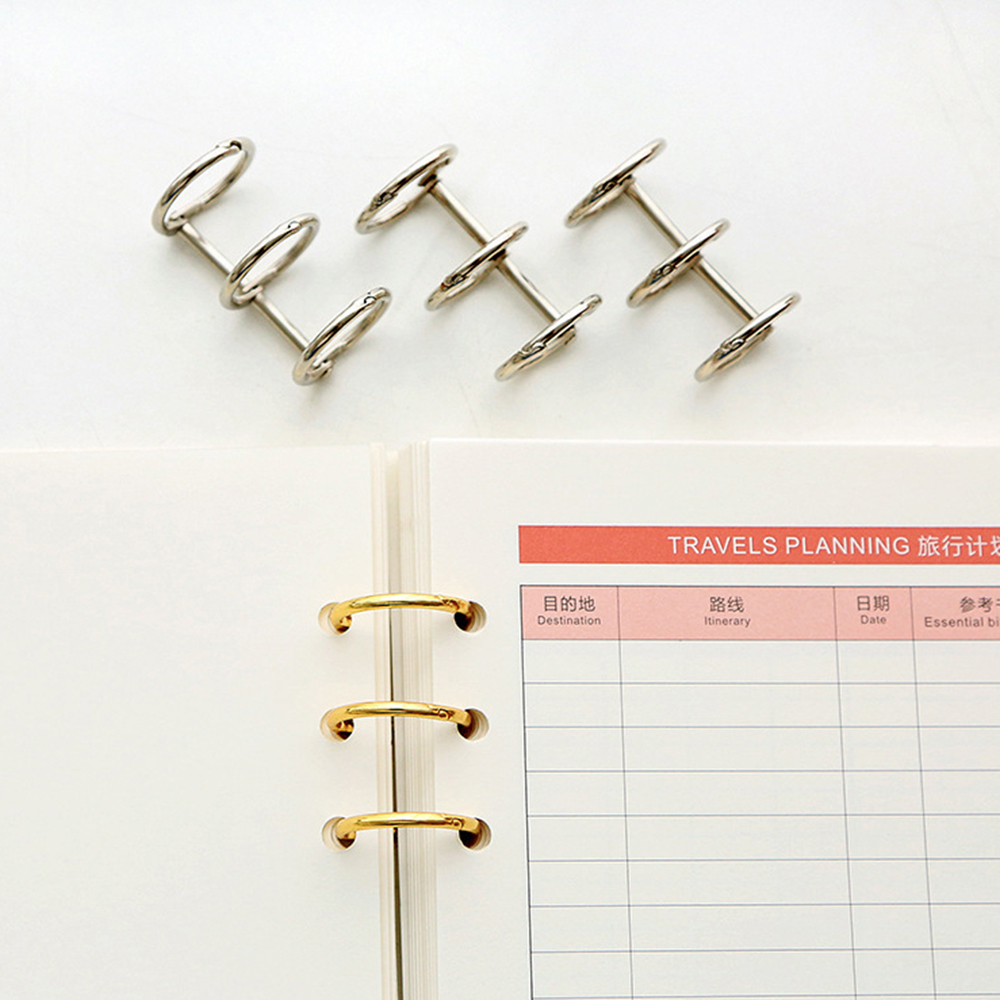 Còng kim loại 3 khuyên dùng đóng lịch sổ tay