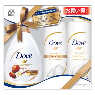 Set 3 Gội Xả Tắm Dove Hương Shea Butter Và Vanilla Nhật Bản