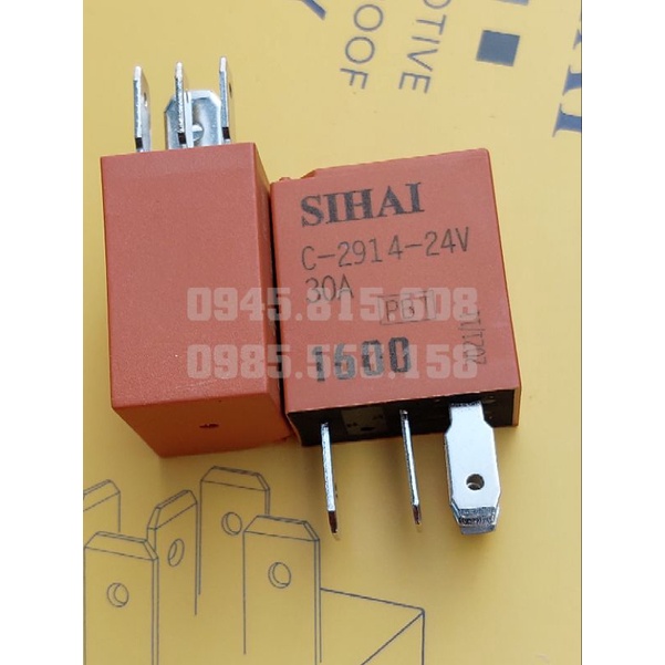 Rơ le 5 chân Sihai 12v/24v 30A cao cấp. Rơ le bé.