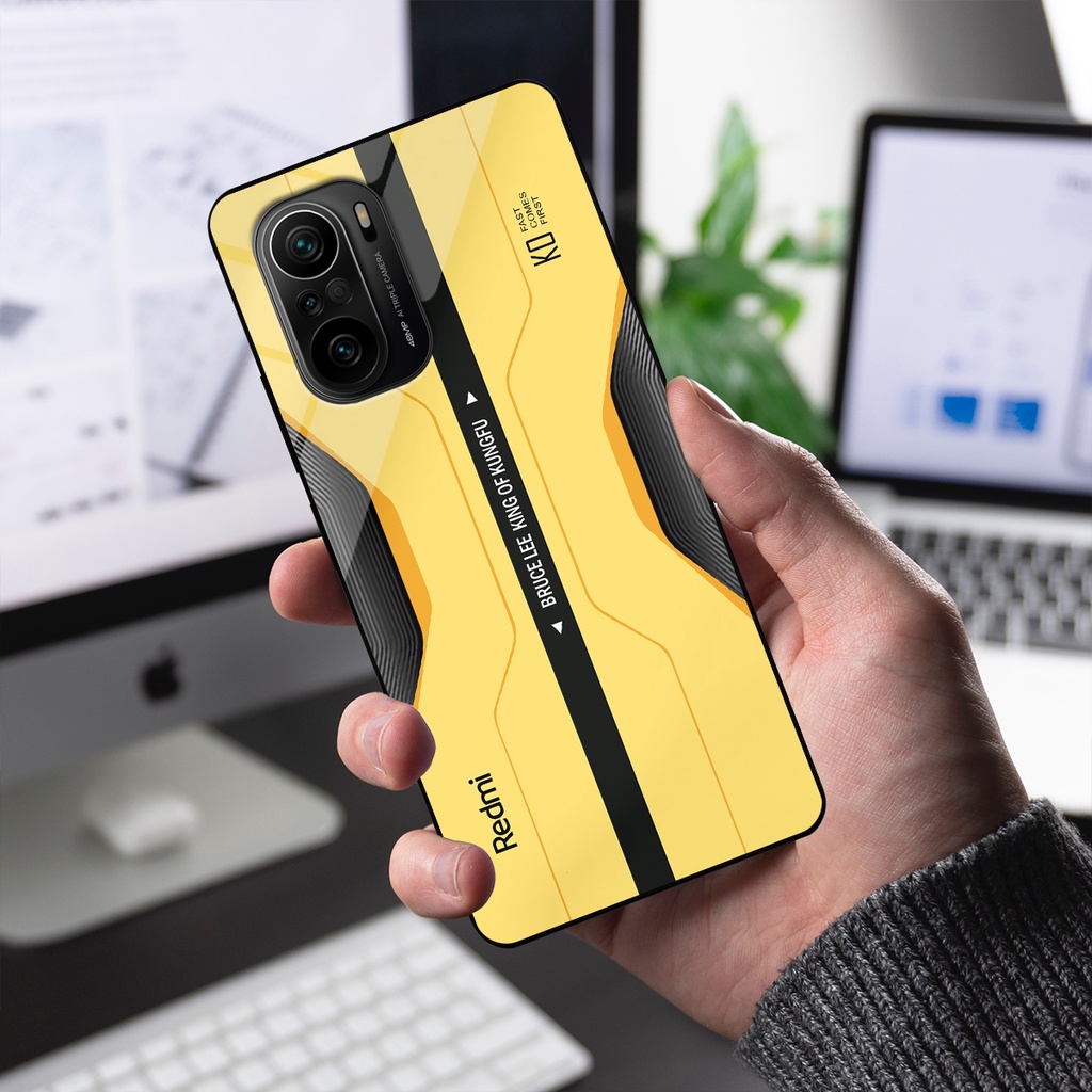 Ốp lưng Xiaomi Redmi K40, K40 Pro, K40 Gaming, Poco F3 - Bruce Lee Edition, chất liệu kính cường lực
