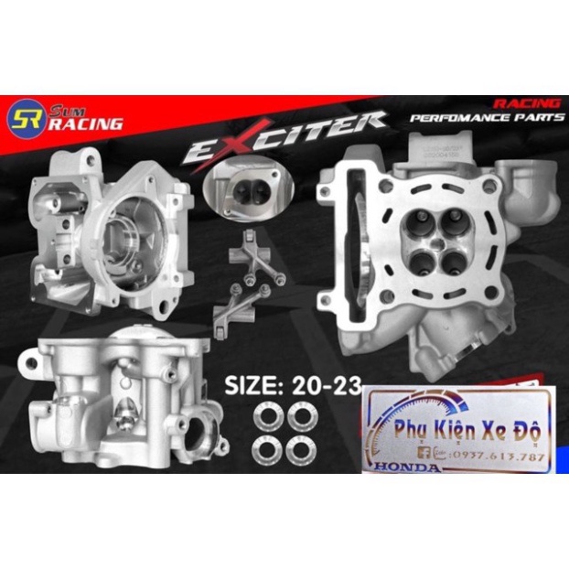 Đầu bò ex 135 150  19-22 20-23 22-25 24-27 Full bộ xupap xin bao Làm sẳn về lắp là lụm