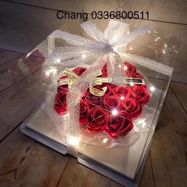 Sỉ hộp mika nguyên liệu làm hoa sáp , hoa nhũ , hoa tươi | BigBuy360 - bigbuy360.vn