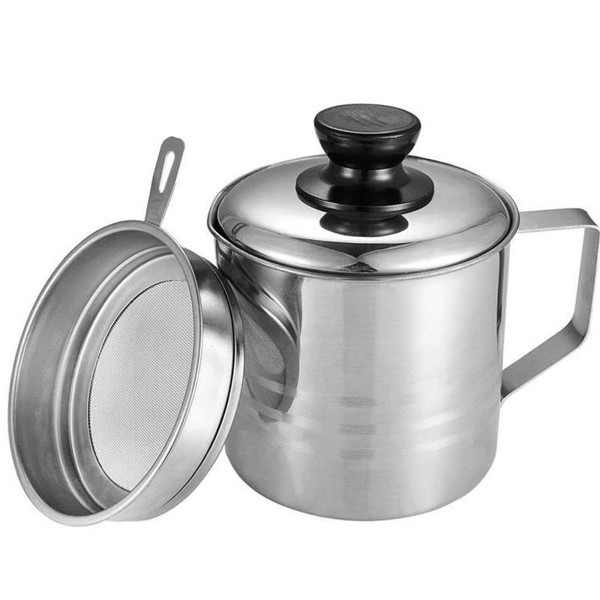 Ca Lọc Dầu Ăn Có Lưới Lọc Cặn Bằng INOX 304 Không Gỉ - Nhà Mỵ SHop