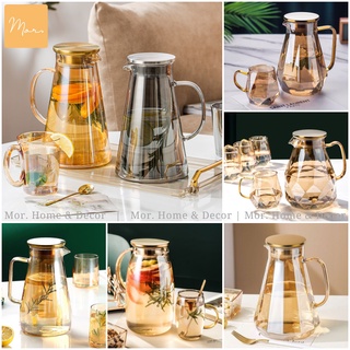 BST Bình nước thủy tinh chịu nhiệt (Vàng)