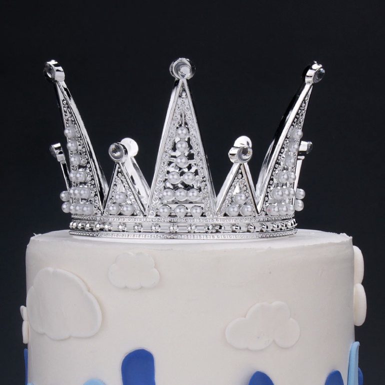 dụng cụ trang trí bánh kem [FREESHIP❤️] Vương miện Nhọn lớn nhựa đẹp
