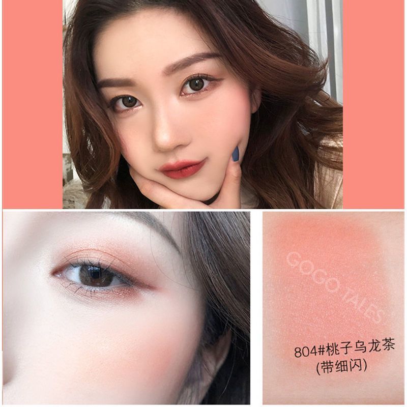 Phấn má hồng GOGO TALES tông lì và ngọc trai tự nhiên trang điểm tông nude | BigBuy360 - bigbuy360.vn