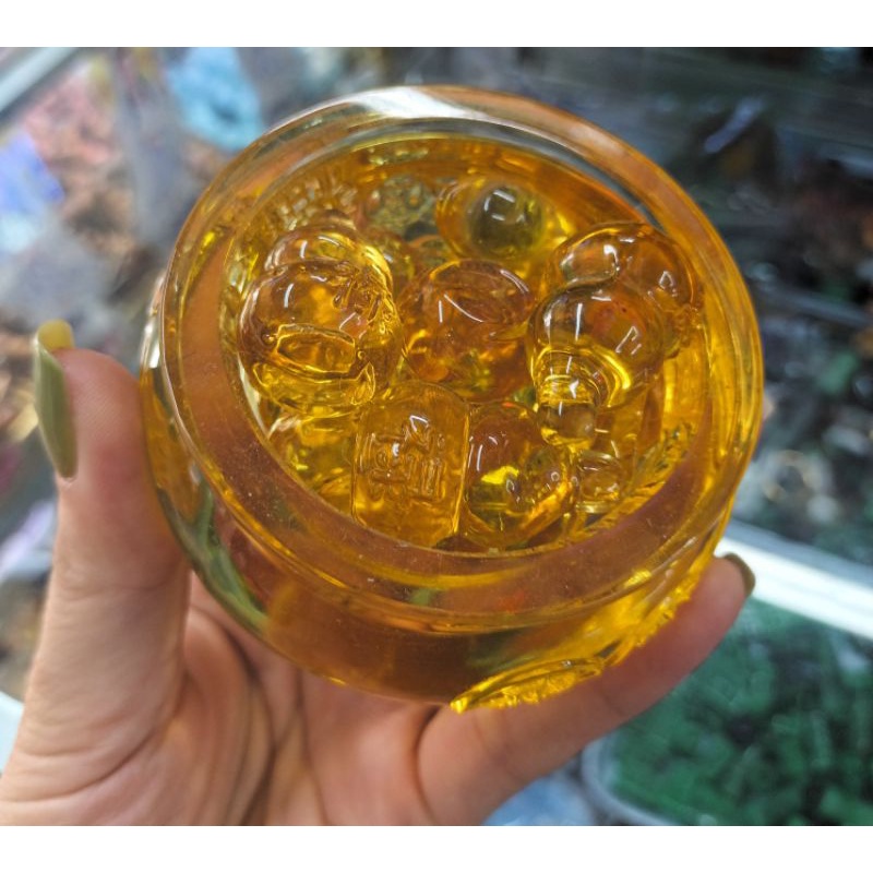 Bát tụ bảo bồn thỏi hồ lô pha lê bình an may mắn cầu sức khỏe hạnh phúc