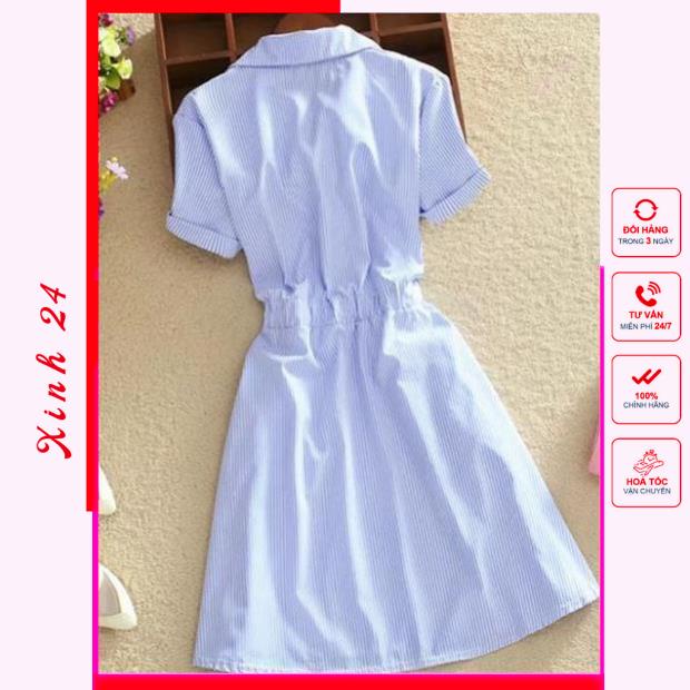 Đầm xòe, Váy Xòe cổ sơ mi xinh xắn, phong cách trẻ trung | BigBuy360 - bigbuy360.vn