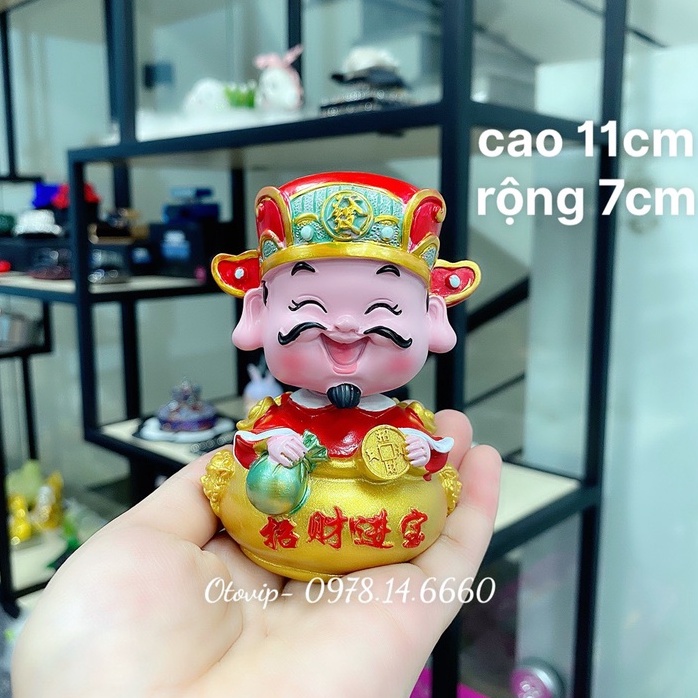Set ông thần tài 4 món như hình trang trí taplo xe hơi đem lại may mắn, tài lộc