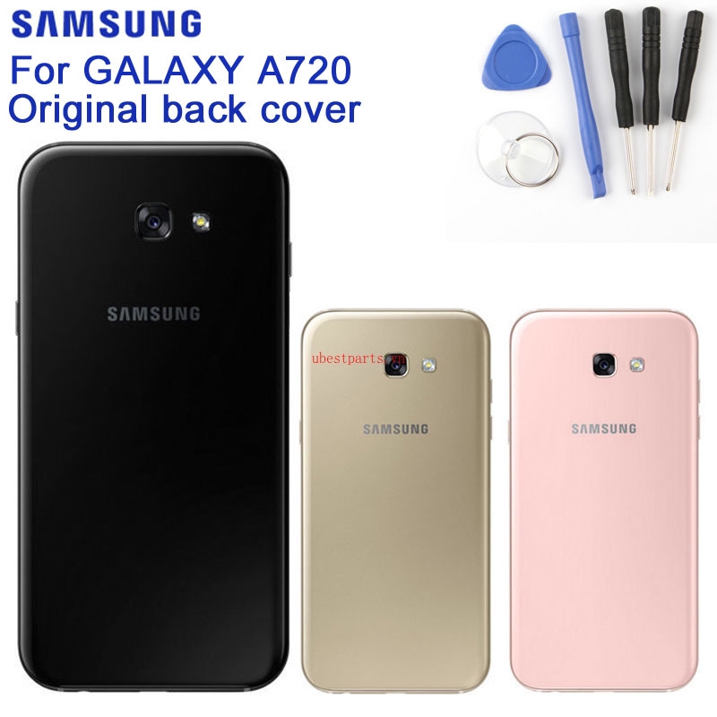 Ốp pin điện thoại mặt kính thay thế cho Samsung Galaxy A7 2017 Edition A720 SM-A720