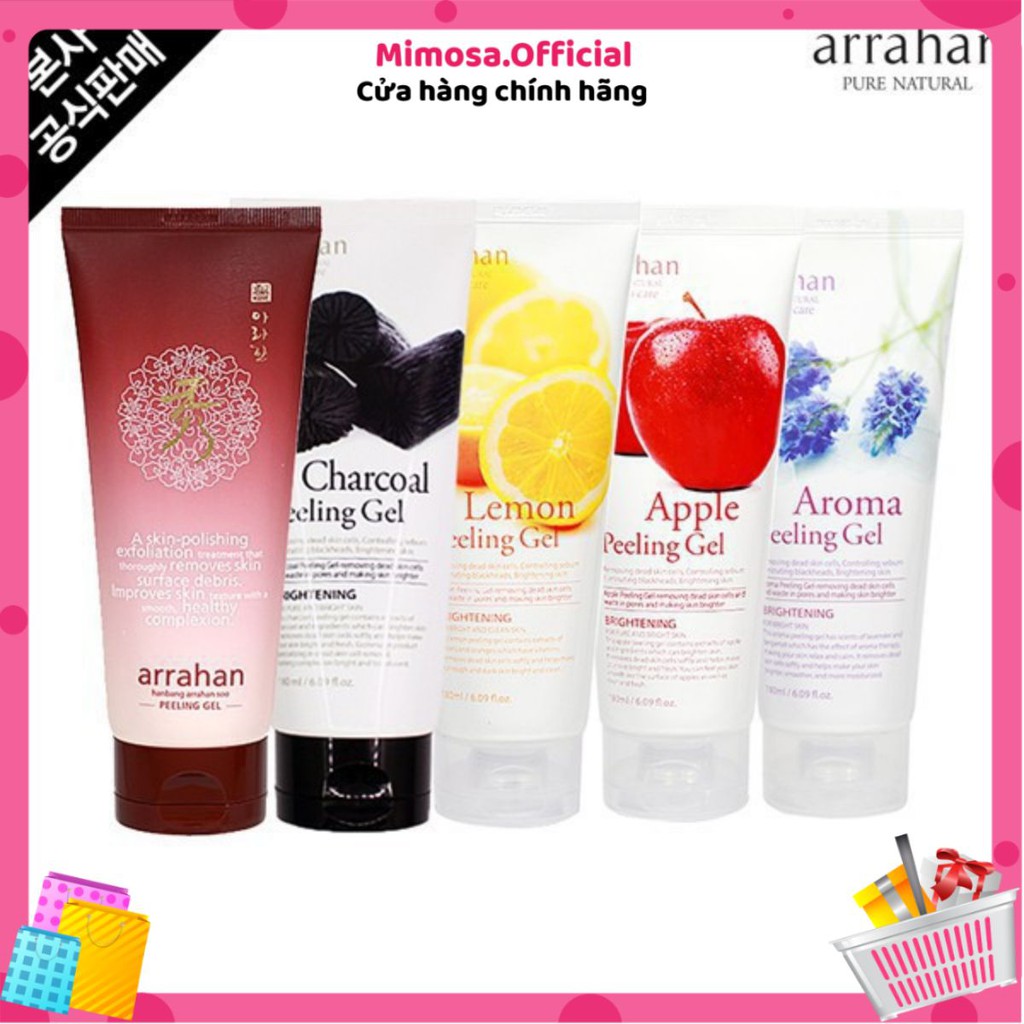 🌺HÀNG AUTH🌺 Gel Tẩy da chết hoa quả làm trắng da – Arrahan Whitening Peeling Gel