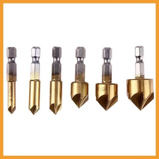Bộ 6 Mũi Doa Đầu Vít - Doa Lỗ Gỗ