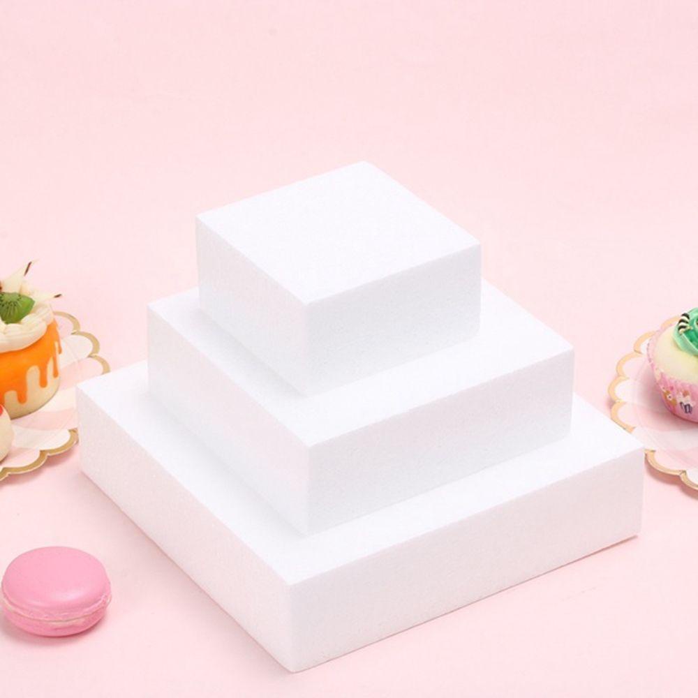 Khuôn Xốp Làm Bánh Hình Vuông Bằng Polystyrene Tiện Dụng DIY
