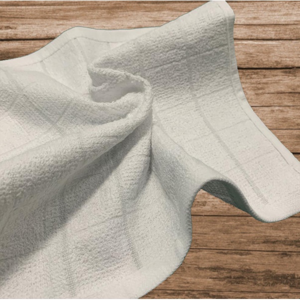 Khăn trắng Mohala chất liệu cotton kích thước 28x28, khăn vuông trắng cao cấp dùng lau đa năng, phục vụ nhà hàng.
