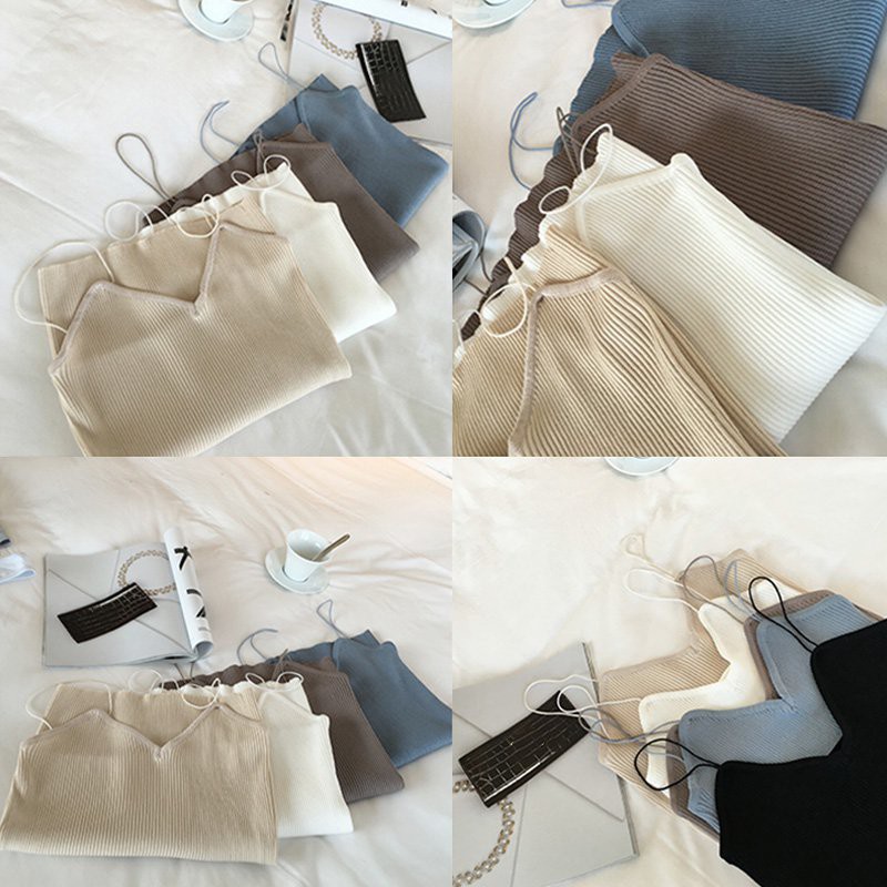 MYQUEEN Áo 2 dây màu trơn chất liệu katoen năng động cho nữ | BigBuy360 - bigbuy360.vn