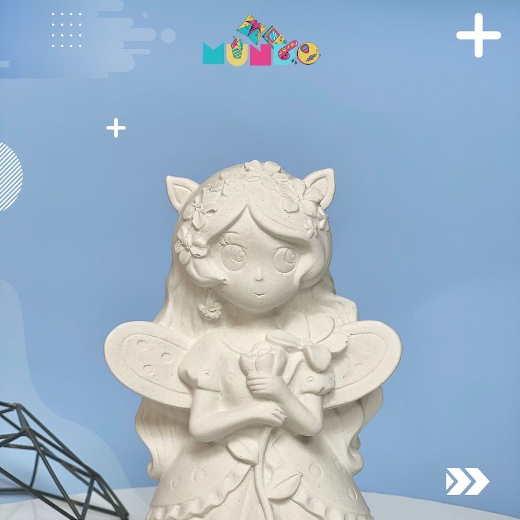 Tượng tô màu cao cấp chọn mẫu SIZE XXL YÊU TINH TIÊN ELF, tượng thạch cao MUNDO