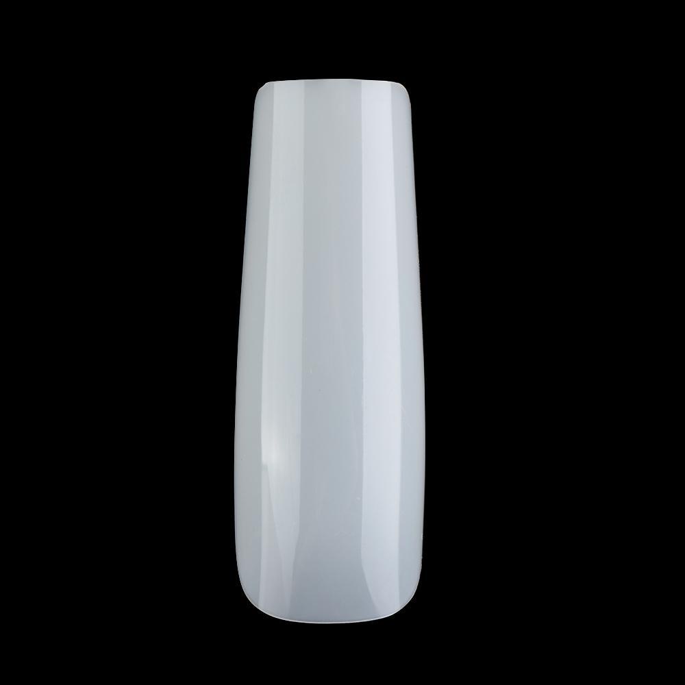 WATTLE Hộp 120 Móng Tay Giả Hình Vuông Trong Suốt Ốp