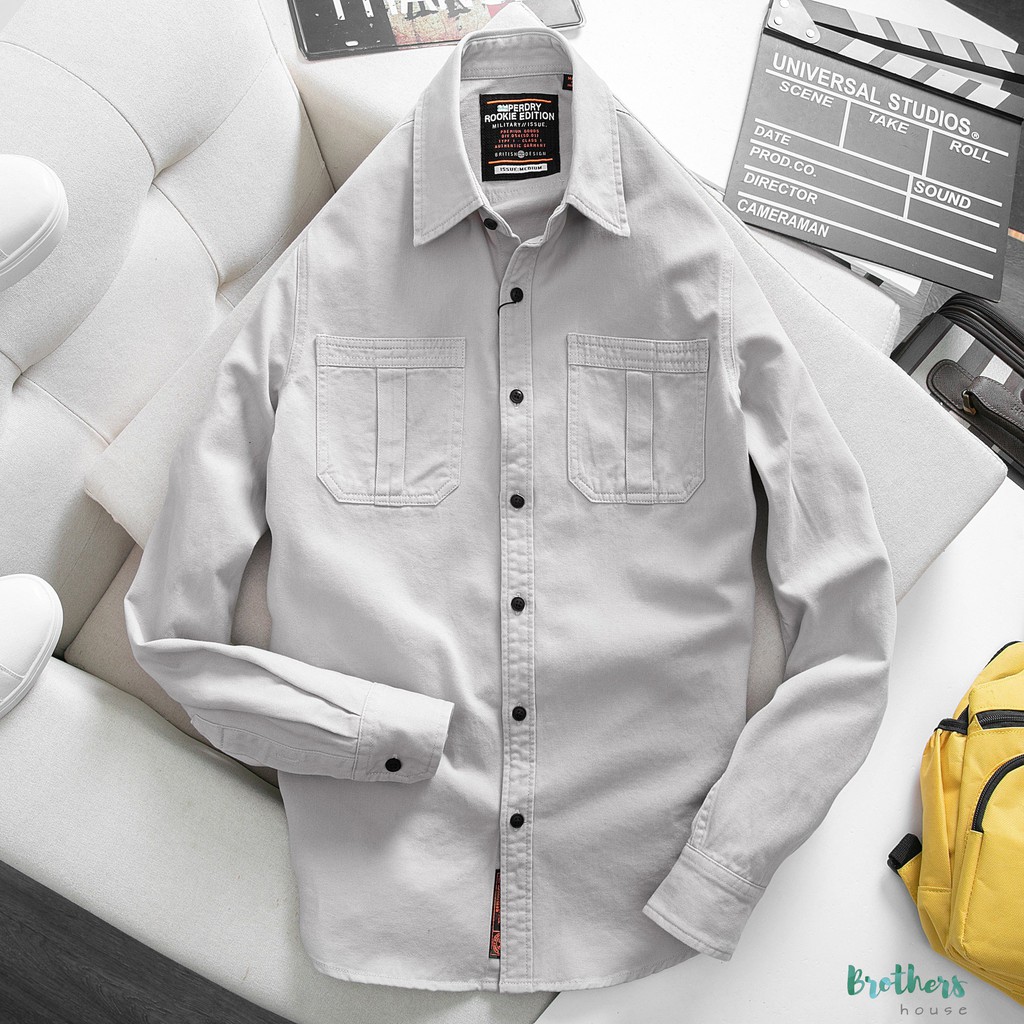 Áo sơ mi nam kaki SuperDry cực đẹp | BigBuy360 - bigbuy360.vn