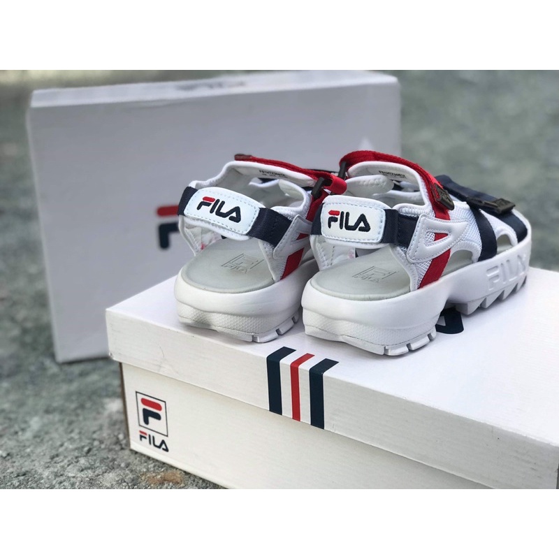 Giày sandal Fila trắng/đen