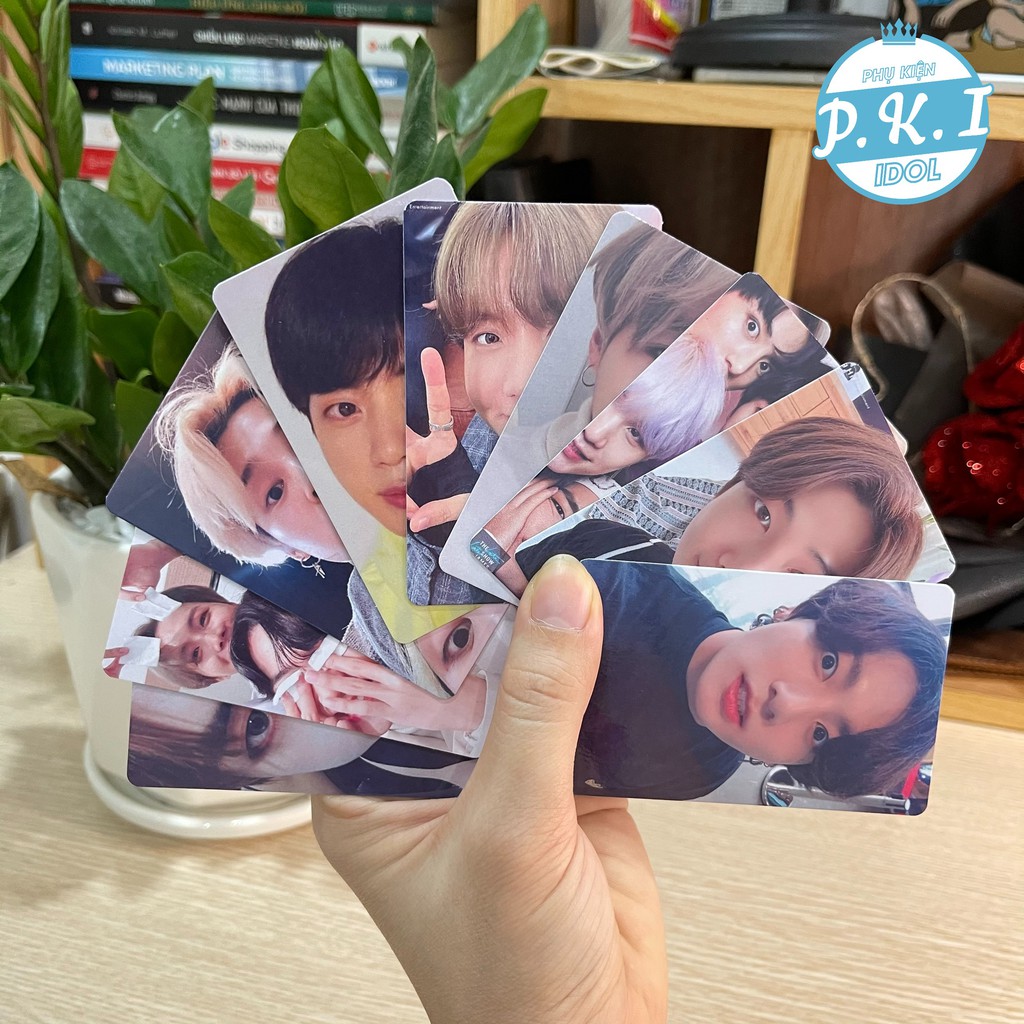 Bộ Ảnh Thẻ Card Lomo Cứng Nhóm BTS SELFIES - FULL 7 THÀNH VIÊN + 2 CARD FULL NHÓM