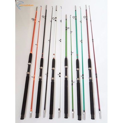 Bộ cần câu máy SHIMANO 2 khúc đặc 1m65 1m8 2m1 2m4 2m7 tặng kèm máy câu LC 3000 4000