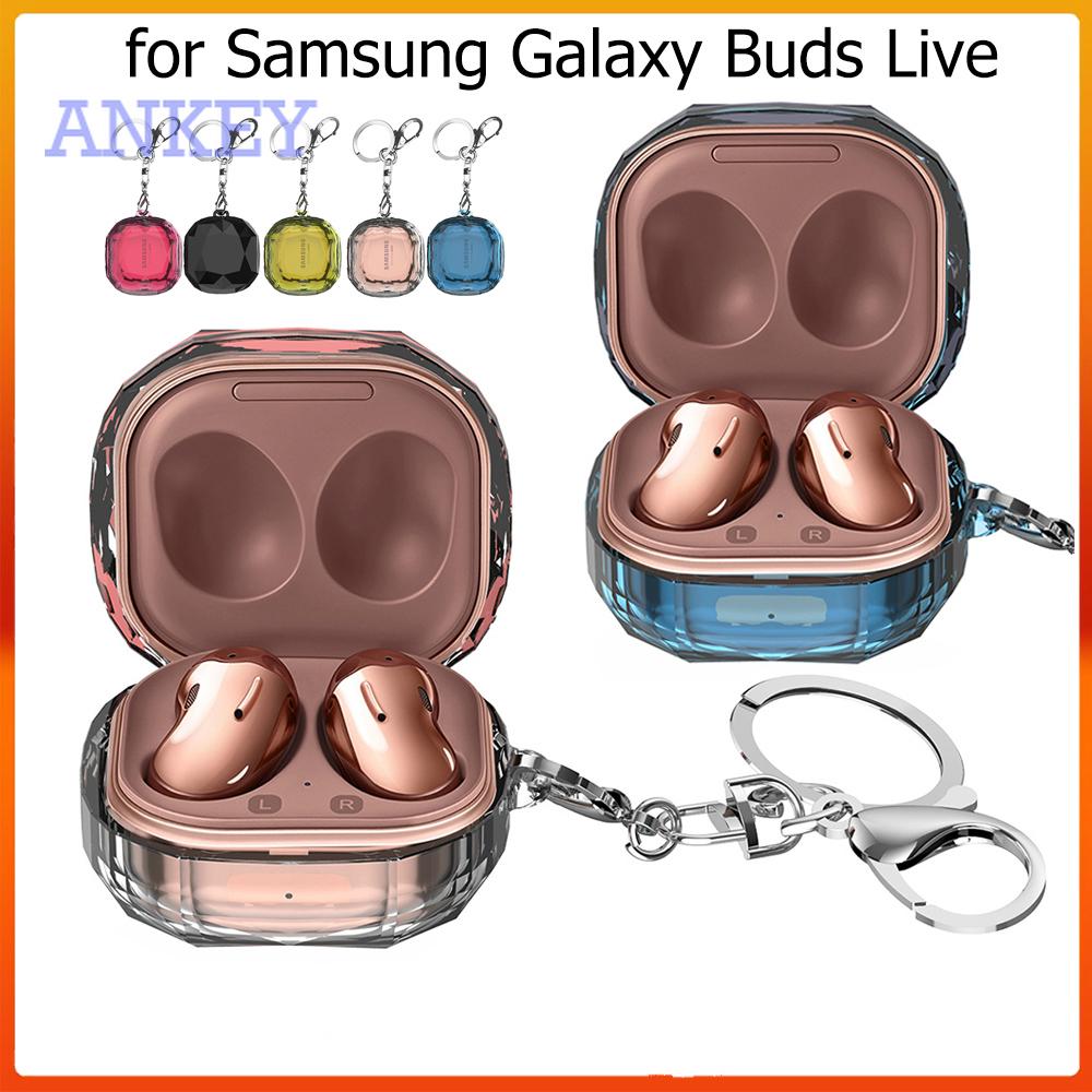 Vỏ bảo vệ hộp sạc tai nghe bluetooth cao cấp và móc treo cho Samsung Galaxy Buds 2 / Buds Pro / Buds Live