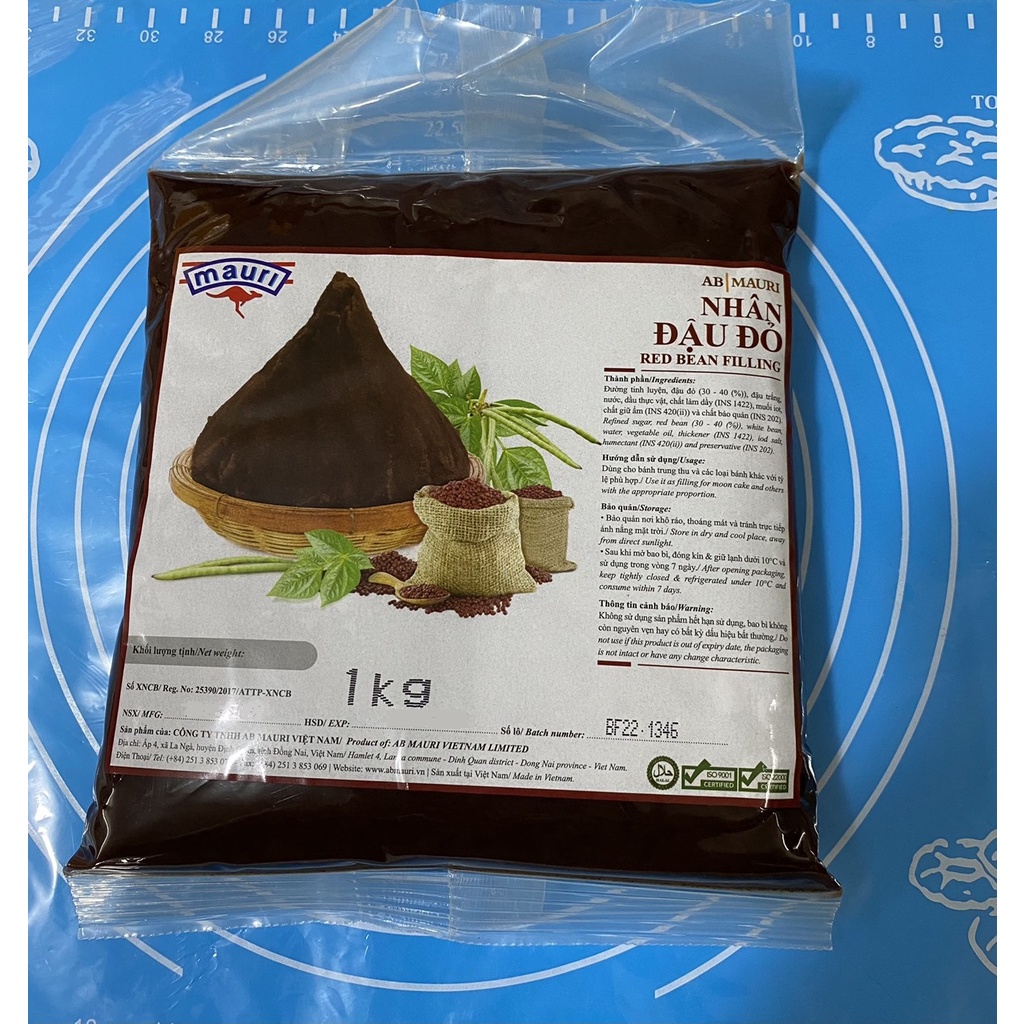 Nhân Bánh Mauri Vị Đậu Đỏ Túi 1kg