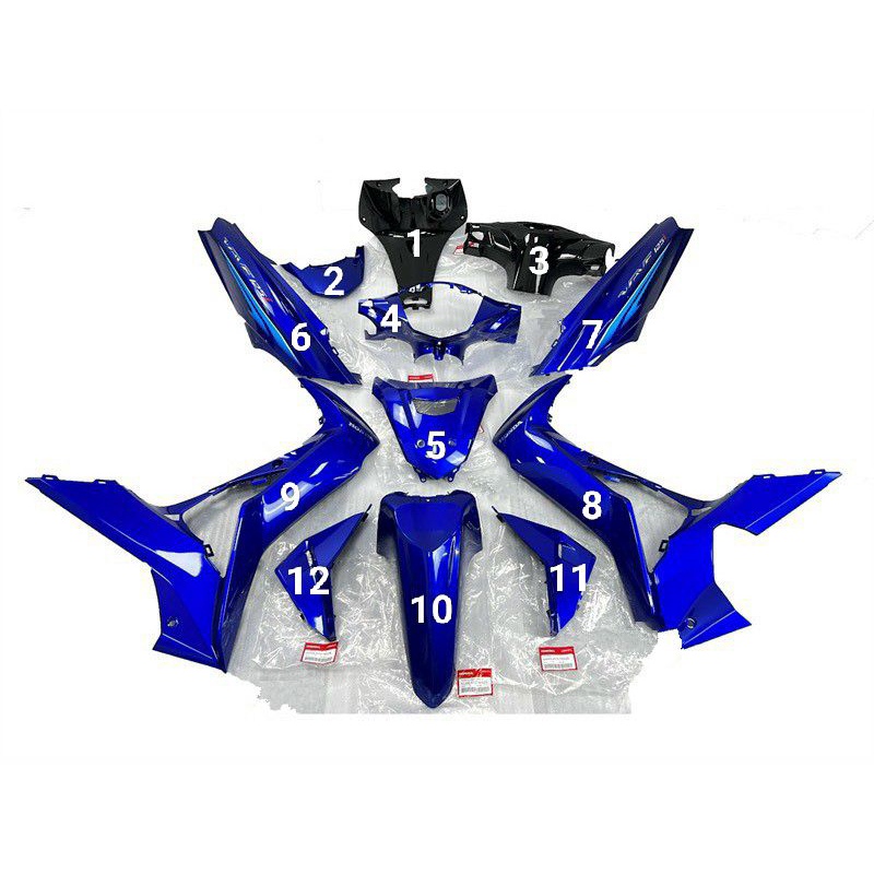 Dàn Áo Wave 125i Led Thái Màu Xanh Đen Chính Hãng Honda