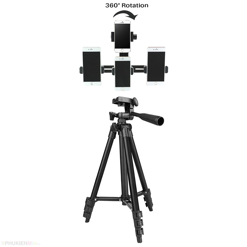 Phụ kiện giá đỡ, thanh nối đa năng gắn đến 4 điện thoại lên tripod hỗ trợ livestream, quay video nhiều điện thoại cùn...