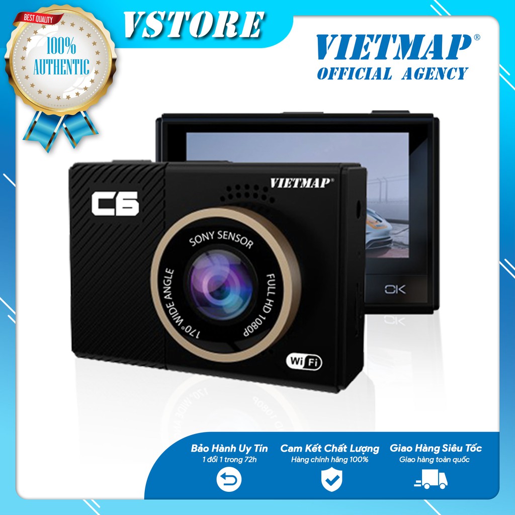 Camera Hành Trình VIETMAP C6 Wifi Sony Sensor - Phân Phối Chính Hãng