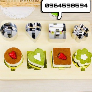 Khuôn ring mousse mini 4 mẫu