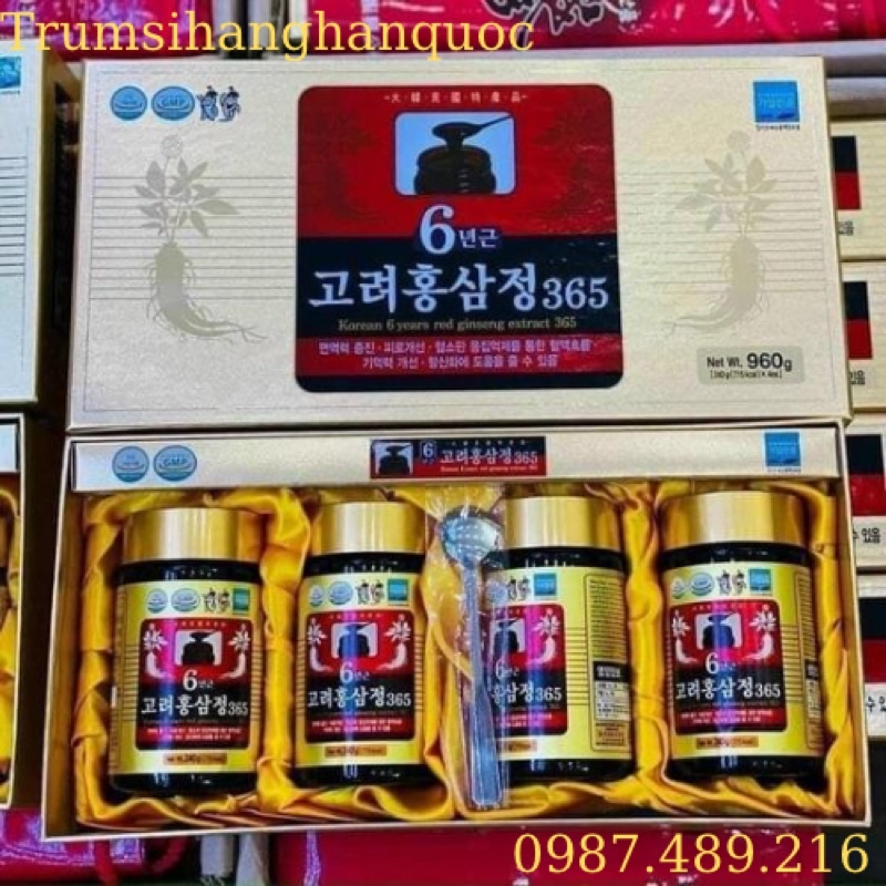 Cao hồng sâm 365 Hàn Quốc 240g x 4 lọ