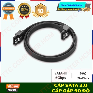 Dây cáp dữ liệu sata 3.0 6gps - 26awg | dài 40cm - 50cm