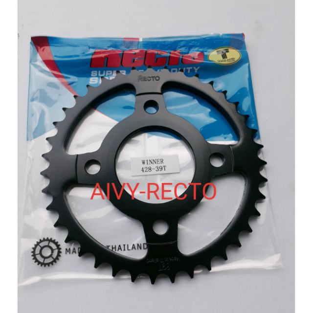 Dĩa Winner/Sonic 150 Recto, size 39 răng,thái lan