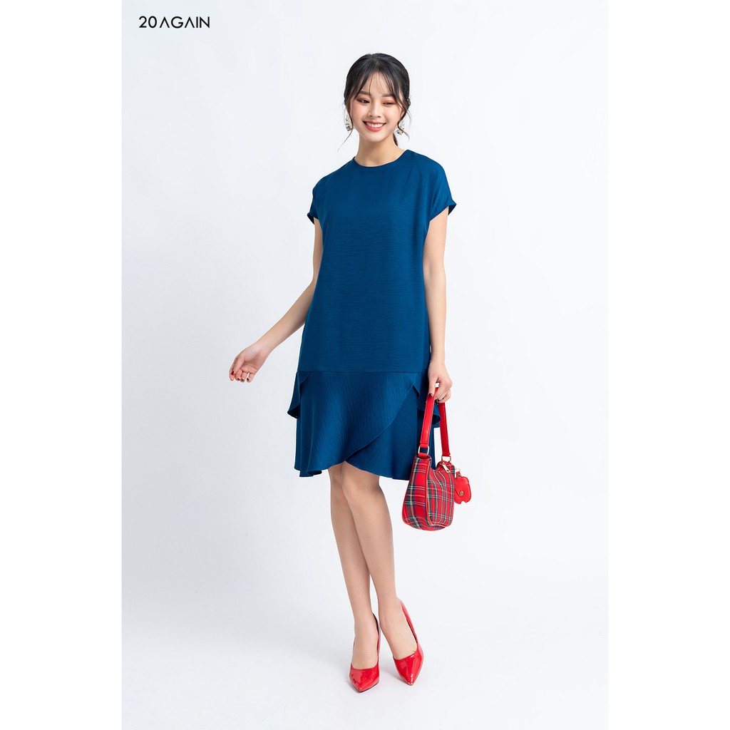 Đầm váy ngắn tay bèo chồng - 20 AGAIN - DXA116 | BigBuy360 - bigbuy360.vn